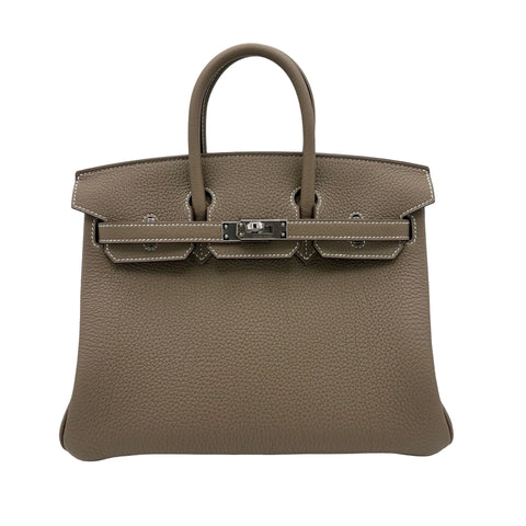 【入荷情報】 Hermes エルメス BIRKIN25 バーキン25 ハンドバッグ W刻 (2024年) エトゥープ トゴ 新品未使用