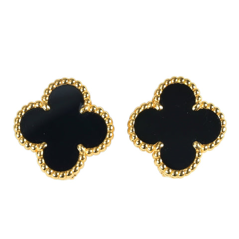 【入荷情報】Van Cleef＆Arpels ヴァンクリーフ＆アーペル K18YG マジックアルハンブラ オニキス ピアス