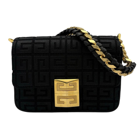 【入荷情報】 GIVENCHY ジバンシィ SHOULDER BAG ショルダーバッグ ショルダーバッグ ブラック キャンバス　カフースキン 中古 USED バッグ