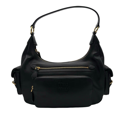 【入荷情報】 ミュウミュウ miu miu POCKET LEATHER BAG ポケット ナッパレザー バッグ  未使用 美品 バッグ