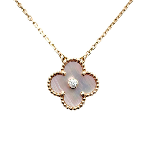 【入荷情報】Van Cleef＆Arpels ヴァンクリーフ＆アーペル ヴィンテージアルハンブラ ピンクゴールドダイヤモンドネックレス 2025年ホリデー限定