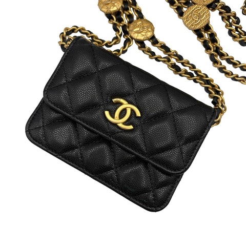 【入荷情報】 CHANEL シャネル MINI CHAINBAG ミニチェーンBAG ブラック ブランドバッグ ショルダーバッグ 中古品