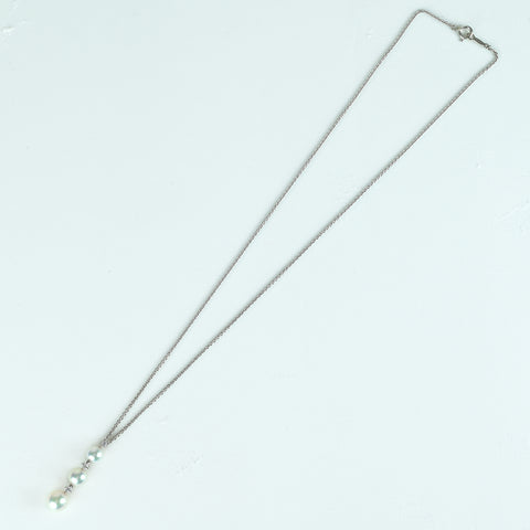 【Usado】MIKIMOTO Mikimoto K18WG COLLAR DE PERLAS 5.8 - 7.2mm 4.2g 41.5cm precio único
