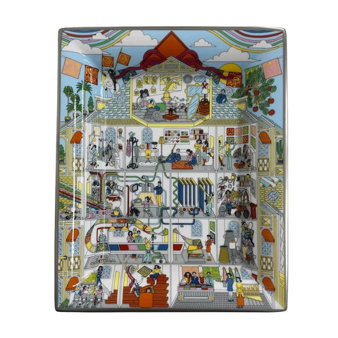 【未使用】 Hermes エルメス ヴィド・ポッシュ 3H《メゾン・デ・カレ》 小物入れ  マルチカラー ポーセン 未使用(展示品)