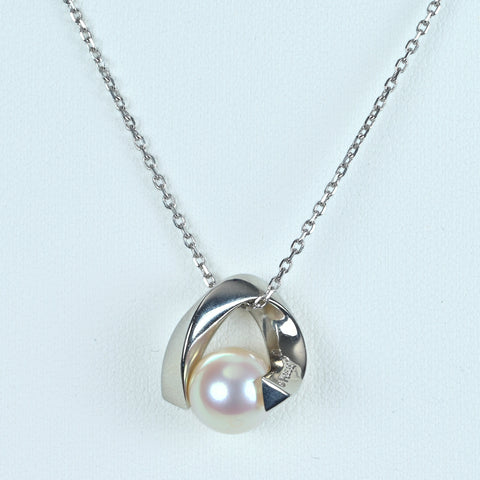 【中古】MIKIMOTO ミキモト PT900/PT950  アコヤパールペンダントネックレス P8.7mm 44cm 8.9g one price