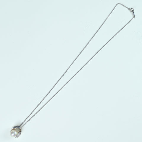 【中古】MIKIMOTO ミキモト PT900/PT950  アコヤパールペンダントネックレス P8.7mm 44cm 8.9g one price