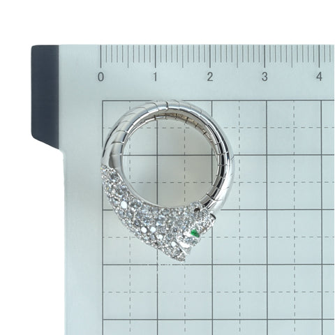 [Used] CARTIER K18WG PANTHERE LA CALDA Ring 21.6g #54