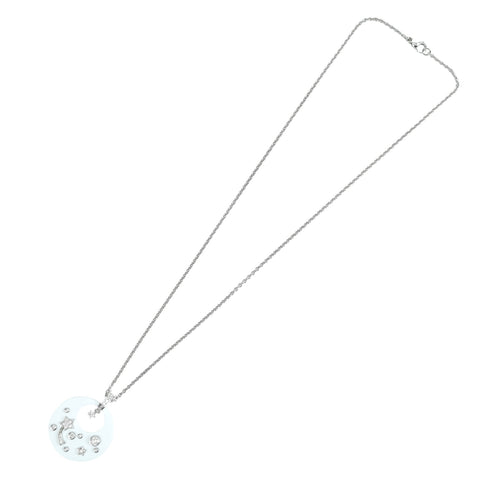 【Usado】CHANEL Chanel K18WG/cerámica collar de diamante Comète BOX 11.3g PRECIO ÚNICO