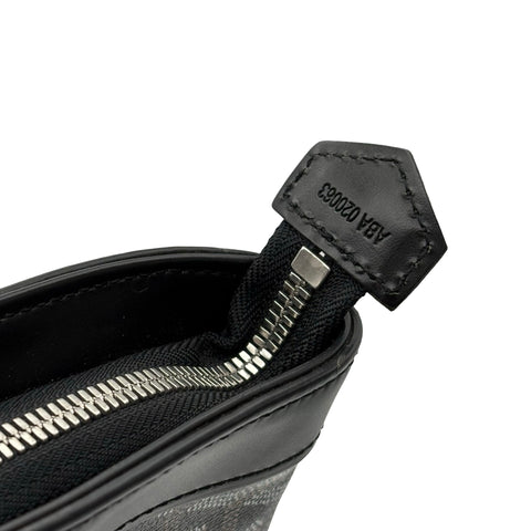【中古】 GOYARD ゴヤール BELUGA PM ベルーガ PM ハンドバッグ ブラック キャンバス カーフスキン 中古 USED バッグ