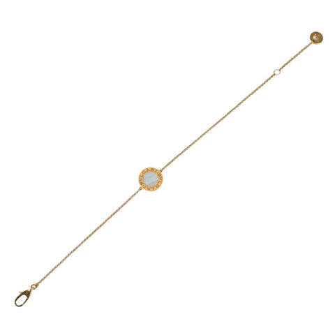 【Usado】BVLGARI Bulgari K18PG Pulsera de nácar Bulgari Bulgari