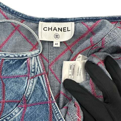 [Pre-owned] CHANEL Dress Denim Dress 40 USED 2022 CLOTHES