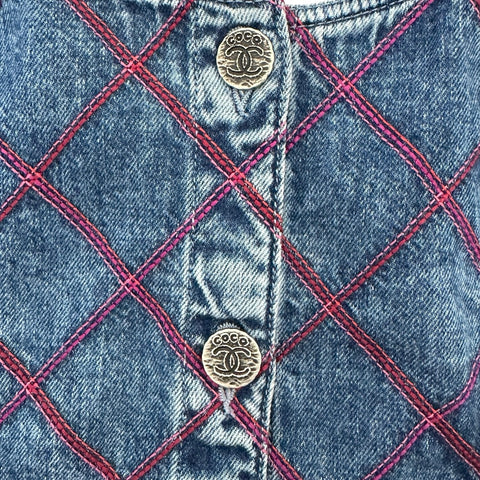 [Pre-owned] CHANEL Dress Denim Dress 40 USED 2022 CLOTHES