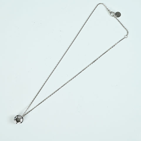 [Pre-owned] CHANEL K18WG ULTRA COLLECTION NECKLACE Chanel Ultra K18WG Black Ceramic Pendant Necklace 10.5g
