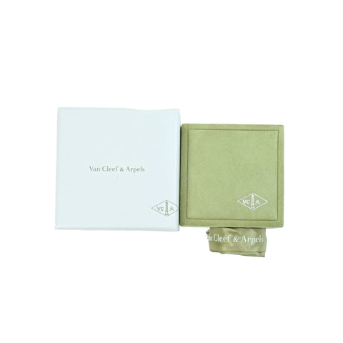 【中古】Van Cleef＆Arpels ヴァンクリーフ＆アーペル K18WG VINTAGE ALHAMBRA ヴィンテージアルハンブラ マザーオブパールピアス 7.8g