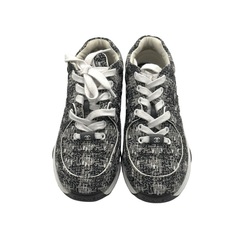Used Chanel Tweed Sneakers 36 (Used, 2024 Shoes)