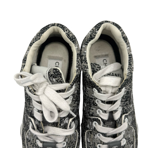Used Chanel Tweed Sneakers 36 (Used, 2024 Shoes)
