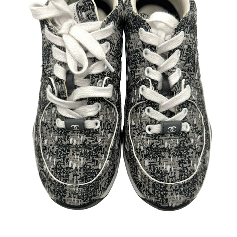 Used Chanel Tweed Sneakers 36 (Used, 2024 Shoes)