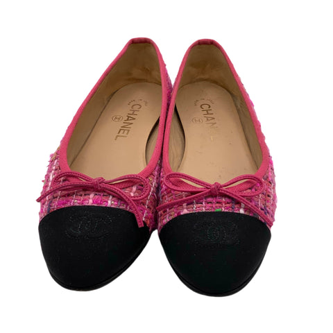 [Pre-owned] CHANEL Ballet Flats 37.5 USED Shoes