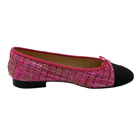 [Pre-owned] CHANEL Ballet Flats 37.5 USED Shoes