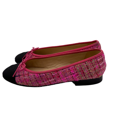 [Pre-owned] CHANEL Ballet Flats 37.5 USED Shoes
