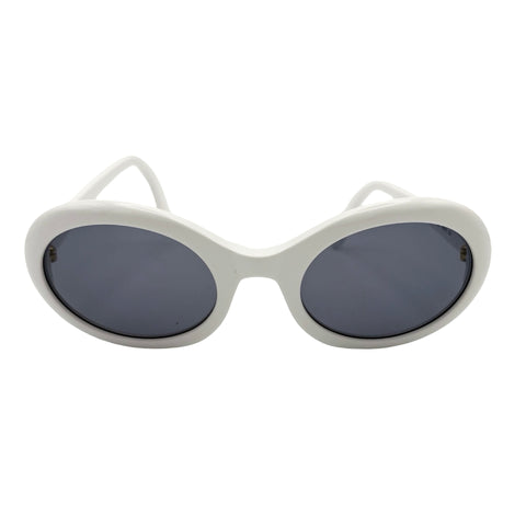 Used CHANEL Sunglasses White