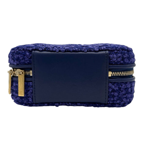 【中古】 CHANEL シャネル MINI CHAIN BAG ミニツイードチェーンバッグ チェーンショルダー ランダム番(2021年～) ブルー/パープル ツイード USED 中古 バッグ
