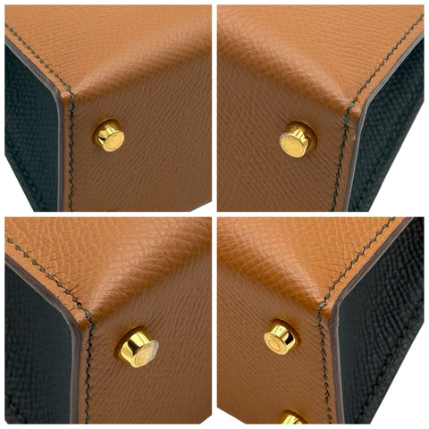 【中古】 Hermes エルメス MINI KELLY ミニケリー ショルダーバッグ U刻(2020年) ※イニシャル入り ゴールド/ヴェールシプレ エプソン 中古 USED バッグ