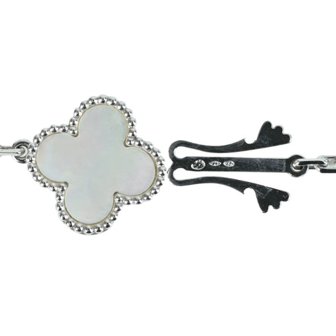 [Pre-owned] Van Cleef & Arpels K18WG MAGIC ALHAMBRA NECKLACE, Long Necklace, 16 motifs, 72g