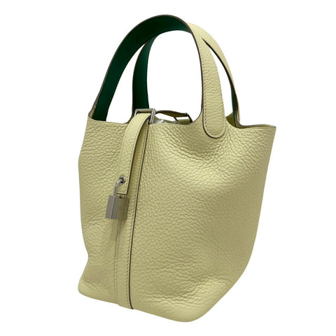 【新品未使用】 Hermes エルメス PICOTIN ECLAT PM ピコタンPM ハンドバッグ W刻(2024年) ジョーヌミルトン/ヴェールヴェルティゴ トリヨンクレマンス 新品未使用 NEW バッグ