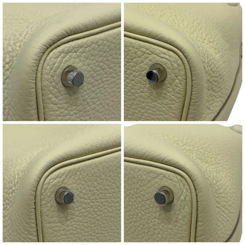 【Nuevo a estrenar】 Hermes Picotin Eclat PM, bolso, sello W (2024), Jaune Milton/Vert Vertigo, piel Taurillon Clemence, nuevo a estrenar.