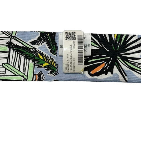 [Brand New/Unused] Hermès Twilly "Rayures d'Été" 100% Silk Women's Gift