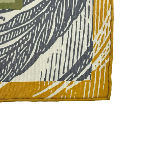 [Brand New] Hermes Carre 90 "Cavaliers en Formes" H004008S04 Scarf 2023 Fall/Winter Collection 100% Silk New
