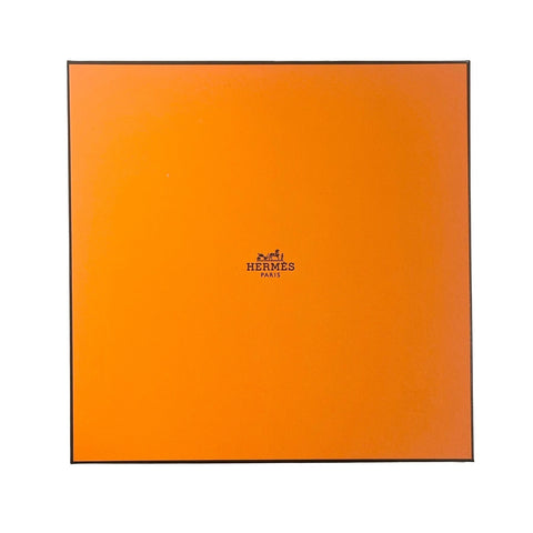 [Unused] Hermes Soleil d'Hermès Dessert Plate No. 2, Set of 2, Tableware/Accessories, White/Yellow, Porcelain, Unused (Ex-display)