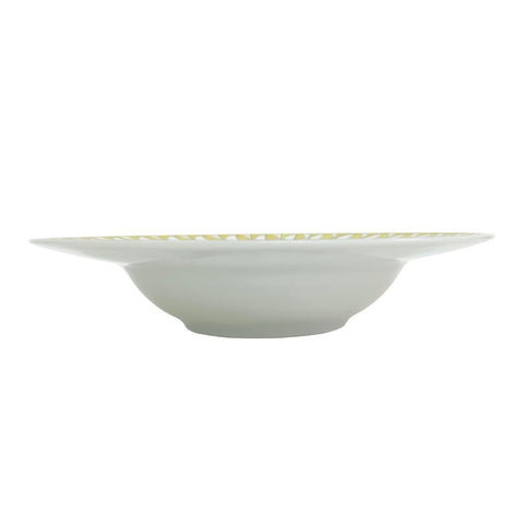 【Nuevo, sin usar】Hermes "Soleil d'Hermès" - Juego de 2 platos hondos de 21 cm, de porcelana. Vajilla, regalo de Hermes.