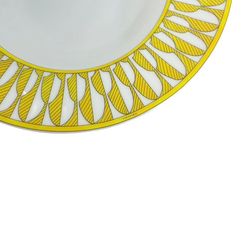 【Nuevo, sin usar】Hermes "Soleil d'Hermès" - Juego de 2 platos hondos de 21 cm, de porcelana. Vajilla, regalo de Hermes.