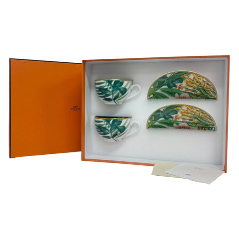 【未使用】 Hermes エルメス パシフォリア ティーカップ＆ソーサー 食器 小物 ポーセン 未使用(展示品)
