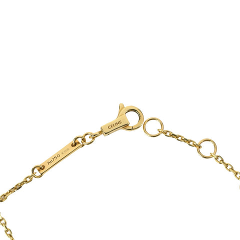 【Usado】CELINE Celine Marion Triomphe K18YG Pulsera de diamantes 17 cm