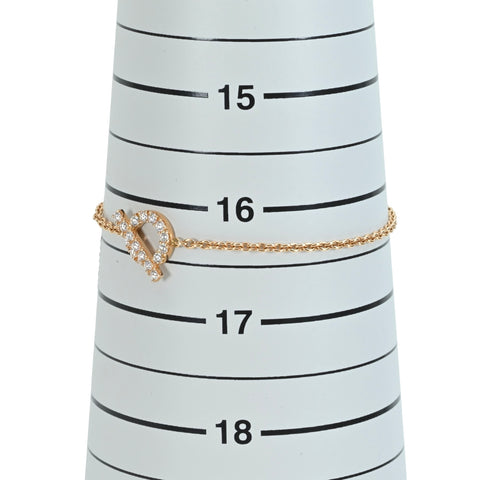 [Pre-owned] HERMES K18PG FINESSE DIAMOND Bracelet 3.8g