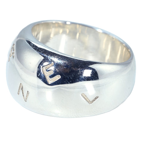 【Used】CHANEL Silver Ring Chanel Logo Ring 16.0g #15