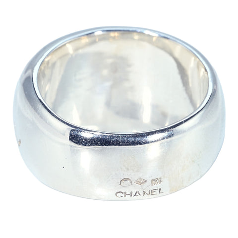 【Used】CHANEL Silver Ring Chanel Logo Ring 16.0g #15