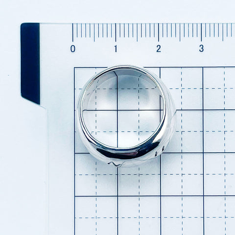 【Used】CHANEL Silver Ring Chanel Logo Ring 16.0g #15