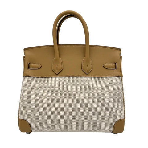 【中古】Hermes エルメス BIRKIN25 バーキン25 ハンドバッグ U刻(2022年) ビスキュイ/ベージュ スイフト/トワルアッシュ 中古 CHAI SWIFT/TOILE H USED バッグ