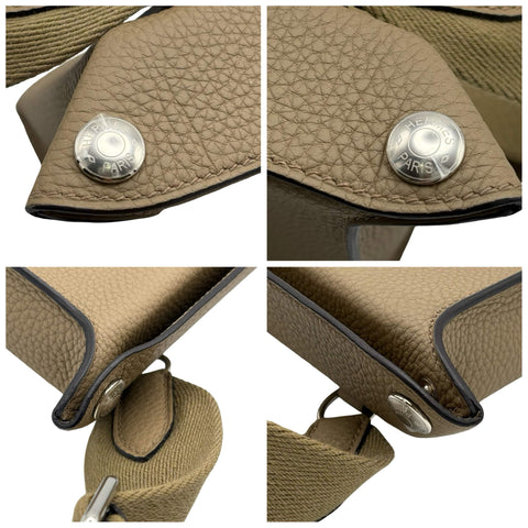 【美品】 Hermes エルメス VIDEPOCHES ヴィドポッシュ ショルダーバッグ B刻(2023年) BEIGE MARFA トゴ 中古 USED バッグ