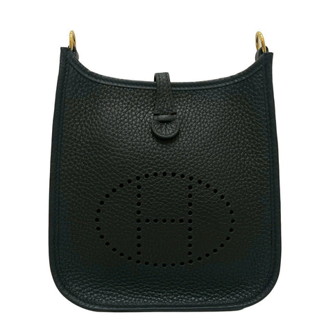 【新品未使用】 Hermes エルメス EVELYNE TPM エヴリンTPM ショルダーバッグ W刻(2024年) ブラック トリヨン 新品未使用 NEW バッグ