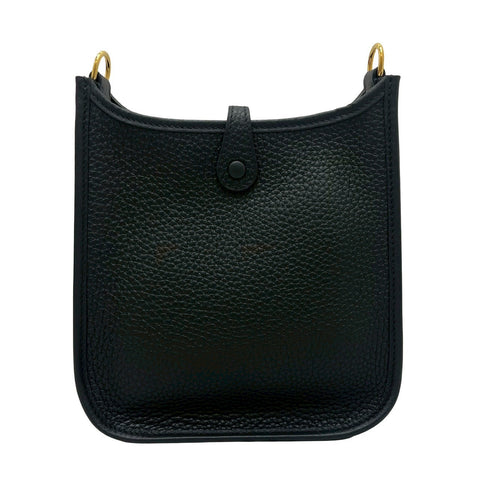 【新品未使用】 Hermes エルメス EVELYNE TPM エヴリンTPM ショルダーバッグ W刻(2024年) ブラック トリヨン 新品未使用 NEW バッグ