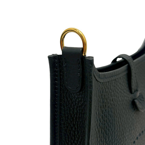 【新品未使用】 Hermes エルメス EVELYNE TPM エヴリンTPM ショルダーバッグ W刻(2024年) ブラック トリヨン 新品未使用 NEW バッグ