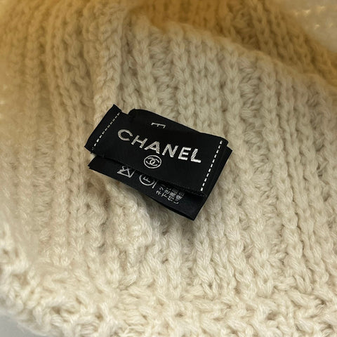 【Segunda mano】 CHANEL Gorro de punto Sombrero Prendas de vestir Accesorios USADO Segunda mano Hombres Mujeres