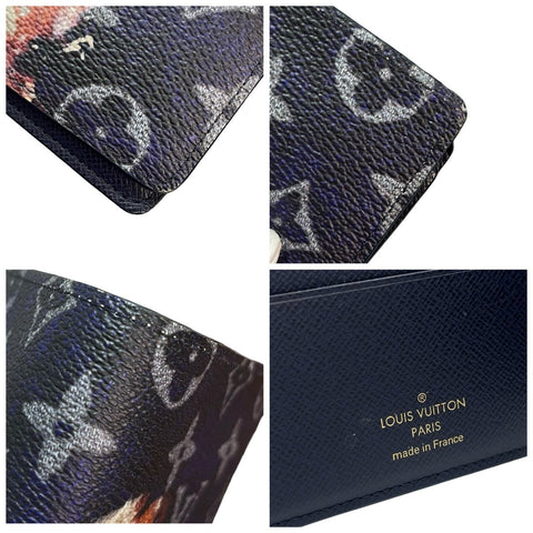 [Pre-owned] LOUIS VUITTON Multiple Wallet M82827 Monogram Bleach Canvas Wallet