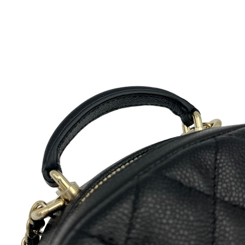 【Usado】 CHANEL Mochila BACKPACK, número de serie aleatorio (a partir de 2021), piel de caviar negra, USADO, Bolso