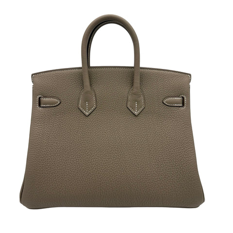 [Brand New] Hermes Birkin 25 Handbag, W Stamp (2024), Etoupe, Togo, Brand New, NEW Bag